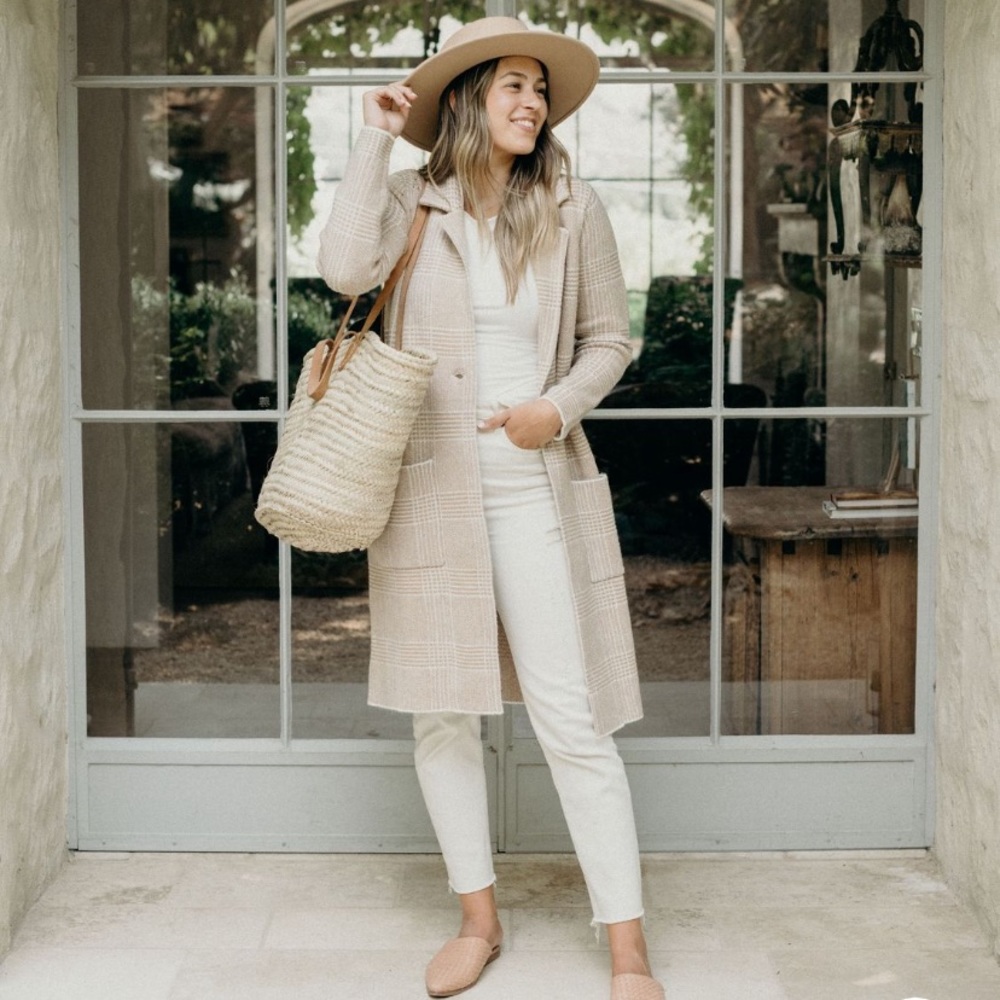 CJLA Eleanor Coat - Beige - Size M